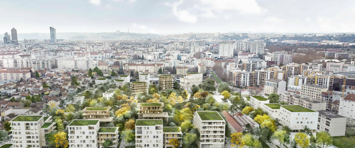 Villeurbanne vue aérienne